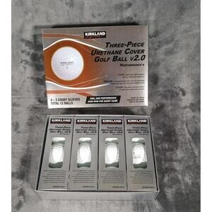 Kirkland Signature 3-pc Urethane Cover Golf Balls V2.0 12 Balls Performance+